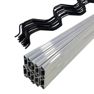 Greenhouse Lock Channel and Spring Wire,1MM Lock Channel and PVC Coated Spring Wires for Greenhouse Plastic Cover and Shade Cloth,6.6 FT - 1 of 4