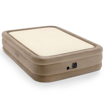 Intex 64477ED Queen Size Thermalux Airbed with Fiber-Tech Technology and Built-In Air Pump, Gold