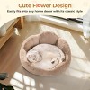 Boersma Round Cat Bed – Washable Fluffy Indoor Pet Couch with Anti-Slip Bottom for Cats, Kittens, Small Dogs & Puppies - 4 of 4