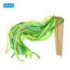 Unique Bargains Party Wooden Handle Lace Ribbon Sticks Fairy Wand 25 Pcs - 3 of 4