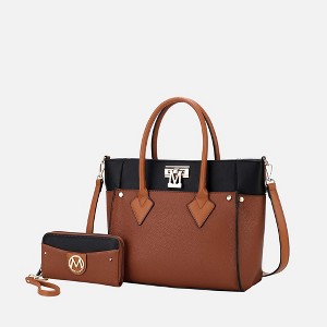 MKF Collection Brynlee Color-Block Women’s Tote Bag with Wallet by Mia K - 1 of 4