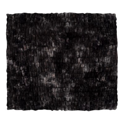 Queen Black Faux Fur Machine Washable Blanket