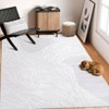Washable Modern Contemporary Striped Rug Non Slip Low Pile Rug Soft Throw Floor Cover Foldable Indoor Carpet for Living Room Bedroom Playroom Nursery - 3 of 4