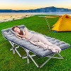 Docred Folding Camping Cot with Mattress & Carry Bag for Adults – Standard & Oversized XXL, Single & 2-Pack Outdoor Sleeping Bed Options - 3 of 4