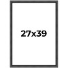 PosterPalooza | Refined Black Picture Frame - UV Acrylic, Foam Board Backing, Hanging Hardware - 2 of 4