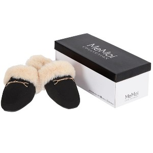 Memoi Women's The Brixton Mule Faux-Fur Lined Loafer Slippers - 1 of 4