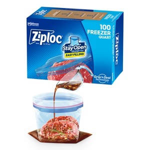 Ziploc Freezer Quart Bags - 1 of 4