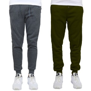 Blue Ice Men's  Fleece-Lined Jogger Sweatpants-2 Pack - 1 of 2