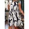 I AM A FASHION JUNKY Plus Random Print Sleeveless Back Knot Dress - 2 of 4