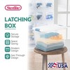 Sterilite Clear Plastic Stackable Storage Container Bin Box Tote with White Latching Lid Organizing Solution for Home & Classroom - 3 of 4
