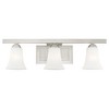 Livex Lighting Ridgedale 3 - Light Vanity in  Brushed Nickel - 3 of 4