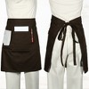 Unique Bargains Waist Apron Half Apron with Pockets 1 Pc - 2 of 4