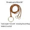 Allegra K Women's PU Leather Skinny Rope Belt Round Ring Endings Self Tie Waistband Thin Waist Strap 1 Pc - 4 of 4