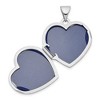 Black Bow Jewelry Sterling Silver 18mm Reversible Scrolled Heart Locket - 4 of 4