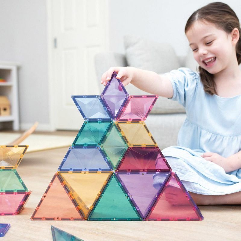 Connetix Colorful Magnetic Tiles Shape Expansion Pack - 48 Pieces, 2 of 7