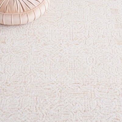 Ivory Hand Tufted Wool Rectangular 8' x 10' Area Rug