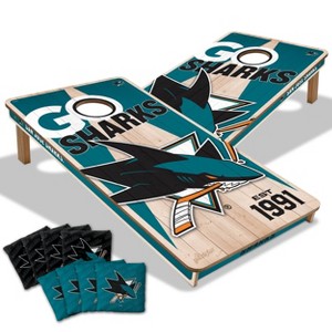 NHL San Jose Sharks 2'x4' Wood Toss Game Set - 1 of 4