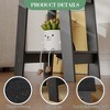 Narrow Side Table with Two Storage Tiers, Space-Saving End Table for Small Living Room, Bedroom - 4 of 4
