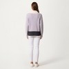 Anna-Kaci Women’s Ribbed Knit Half Zip Top with Textured Fabric, Wide Foldover Collar and Long Sleeves - 4 of 4