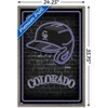 Trends International MLB Colorado Rockies - Neon Helmet 23 Framed Wall Poster Prints - 3 of 4