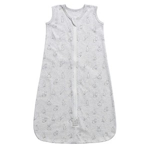 Owlivia Baby Organic Cotton 0.5tog Wearable Blanket,  Sleepsack with 2-Way Zipper - Grey Rabbits - 1 of 3