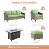 XIZZI 4-Season Outdoor Sofa Set w/ Optional Firepit - 3+2+2 Seating, 4 Colors (Navy, Orange, Green, Beige), Weatherproof Patio Furniture for Yard - 3 of 4