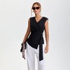 Women's Buckle Wrap Vest - A New Day™ Black - 4 of 4