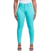 YMI Women's Hyper Stretch Mid-Rise 5 Pocket Slim Fit Skinny Jeans - 2 of 4