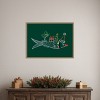 Amanti Art Santa Sardine by Bouffants and Broken Hearts LLC Canvas Art Framed - 4 of 4