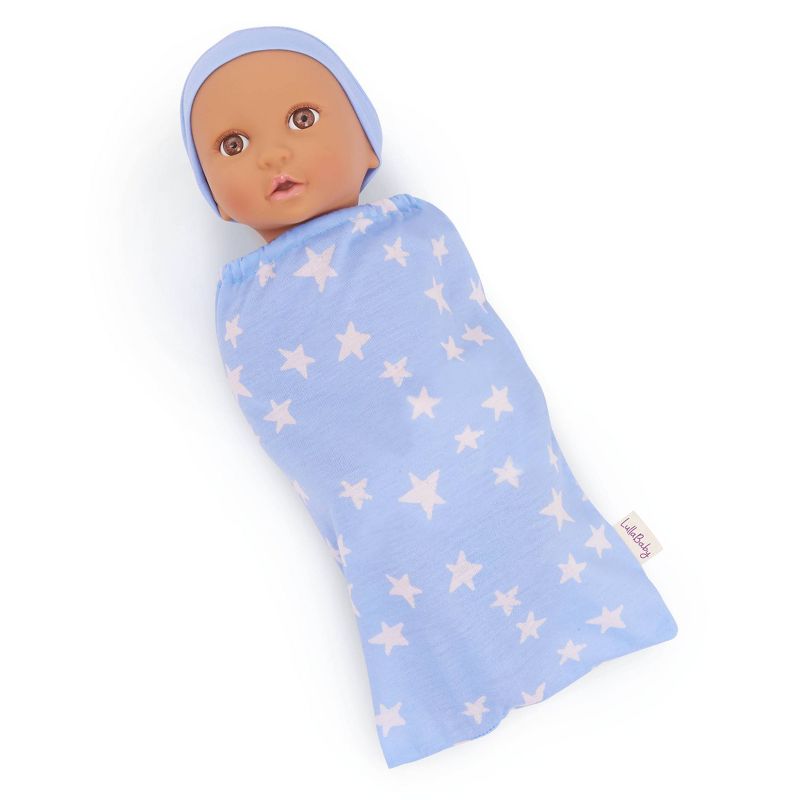 LullaBaby Twin Dolls Set With Floral And Star Sleep Sacks, 5 of 7