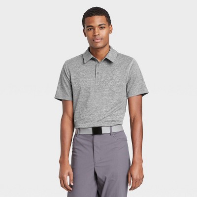 grey golf polo shirt