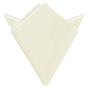 INSPIRE CHIC Men's Velvet Self-Fold Solid Color Pocket Square - 1 of 4