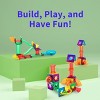 Everyplay Marble Run Magnetic Tiles for Kids, 60PCS, Construction Magnet Tiles Race Track Building Blocks STEM Toy - 4 of 4
