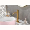 LunaLulink Bathroom Sink Faucet Single Hole Single Handle Bathroom Faucet Vanity Faucet Modern RV Faucet Deck Mount 1 Hole or 3 Holes - 4 of 4