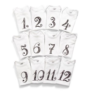 JumpOff Jo Giraffe Seize The Moment Baby Milestone Bodysuits - 1 of 4
