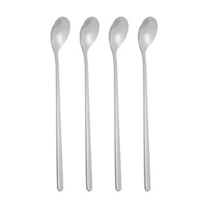 Unique Bargains 304 Stainless Steel Smooth Long Handle Coffee Dessert Tea Spoon 4 Pcs - 1 of 4