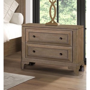 NicBex Nightstand with 2 Drawers,Modern Bedside Table with Unique Design,Side Table for Bedroom,Living Room - 1 of 4