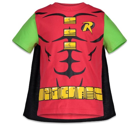 Dc Comics Robin Little Boys Cosplay T-shirt And Cape 6 : Target