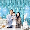 KatchOn, XtraLarge, Blue Foil Fringe Curtain - 8x3.2 Feet, Pack of 2 | Ocean Backdrop | Mermaid Birthday - 2 of 4