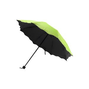 Unique Bargains Travel Umbrella Manual Color-changing 3-fold Sun Protection Vinyl Impact Cloth 38.19"x22.83" 1 Pcs - 1 of 4