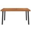 vidaXL Patio Table 59.1 in.x35.4 in.x29.5 in. Solid Wood Acacia - 3 of 4