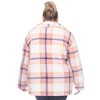 White Mark  Plus Size Plaid Shacket - 3 of 4