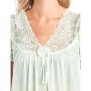 Casual Nights Women's Fancy Lace Neckline Silky Tricot Nightgown - 3 of 4
