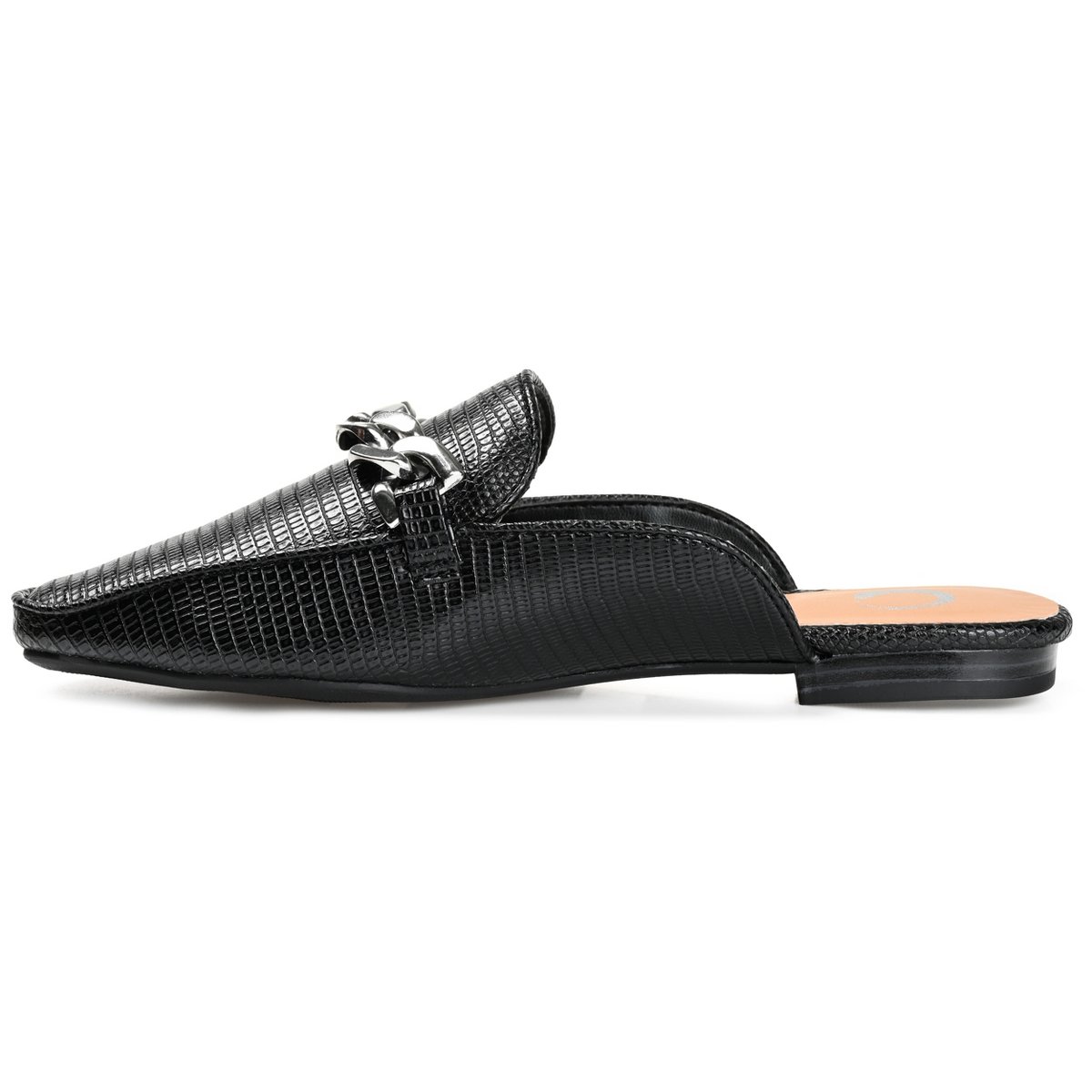 Женские сабо Journee Collection Women's Hazina Slip On Square Toe Mules Flats Black 9 — фото 2