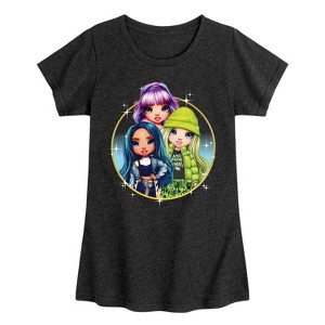 Girls' - Rainbow High - Violet Skyler Jade Fitted Short Sleeve Graphic T-Shirt - 1 of 4