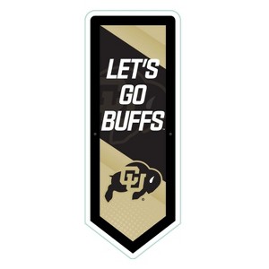 Evergreen Ultra-Thin Glazelight LED Wall Decor, Pennant, University of Colorado- 9 x 23 Inches Made In USA - 1 of 4