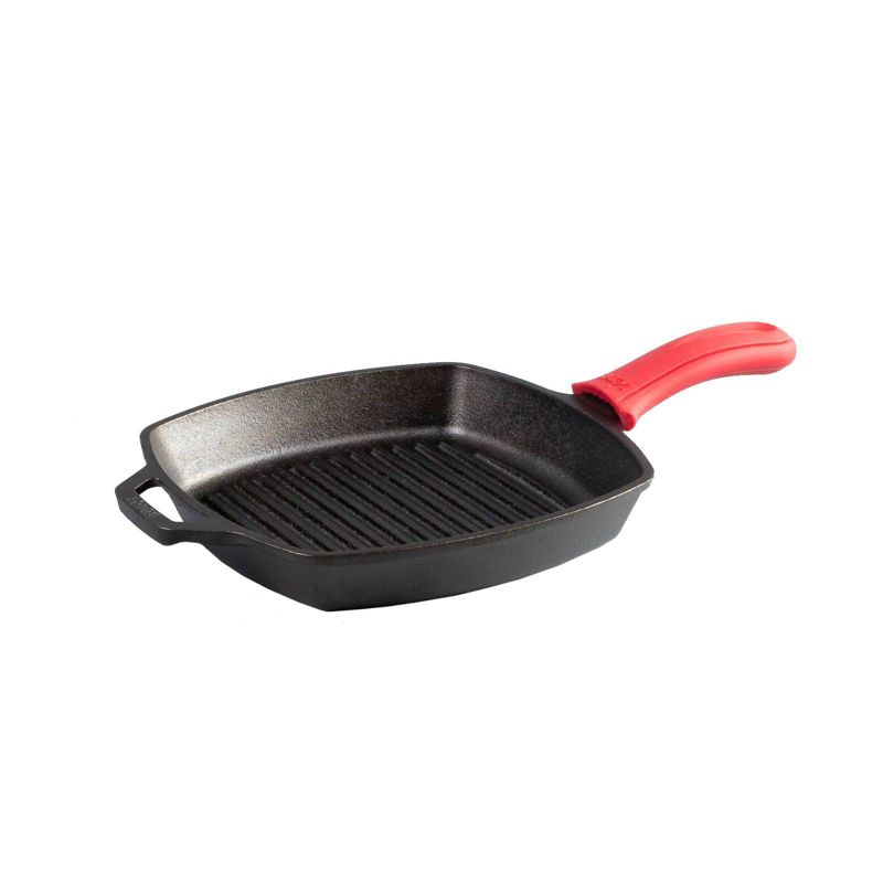 Lodge 10.5" Cast Iron Square Grill Pan, 1 of 6