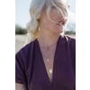 Sanctuary Project by sanctuaire Semi Precious White Howlite Pillar Threader Drop Earrings Gold - 2 of 3