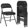8 Pack Padded Folding Chairs, Portable Stackable Foldable Chairs with Soft Padded Cushion and Back, Commercial Seat with Metal Frame for Office - 3 of 4
