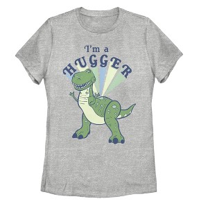 Women's Toy Story I'm a Hugger Rex T-Shirt - 1 of 3